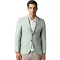 Solid Linen Slim Fit Men's Formal Wear Blazer